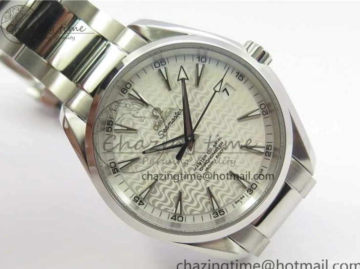 0407 Soft Aqua Terra 150M SS VSF 1:1 Best Edition White Wave Textured Dial on SS Bracelet A8500 Super Clone (2 Straps) 7916